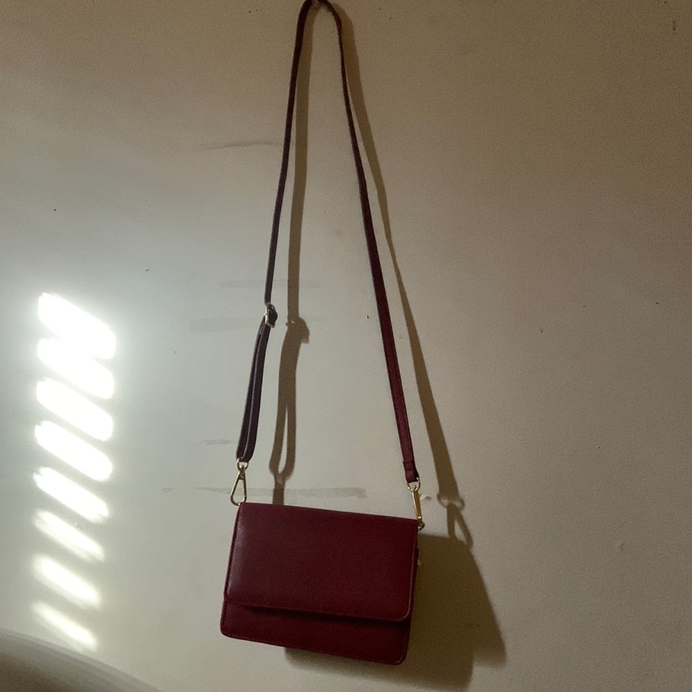 Red over the shoulder bag